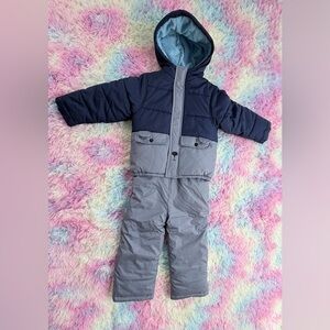 Carter's Navy and Gray Kids Snowsuit
